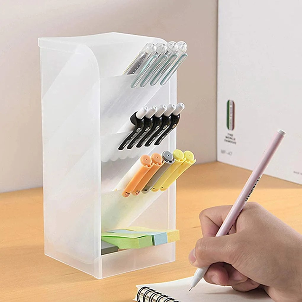 eCarla Multifunkčný stolný organizér na písacie potreby / štetce, William, transparentný