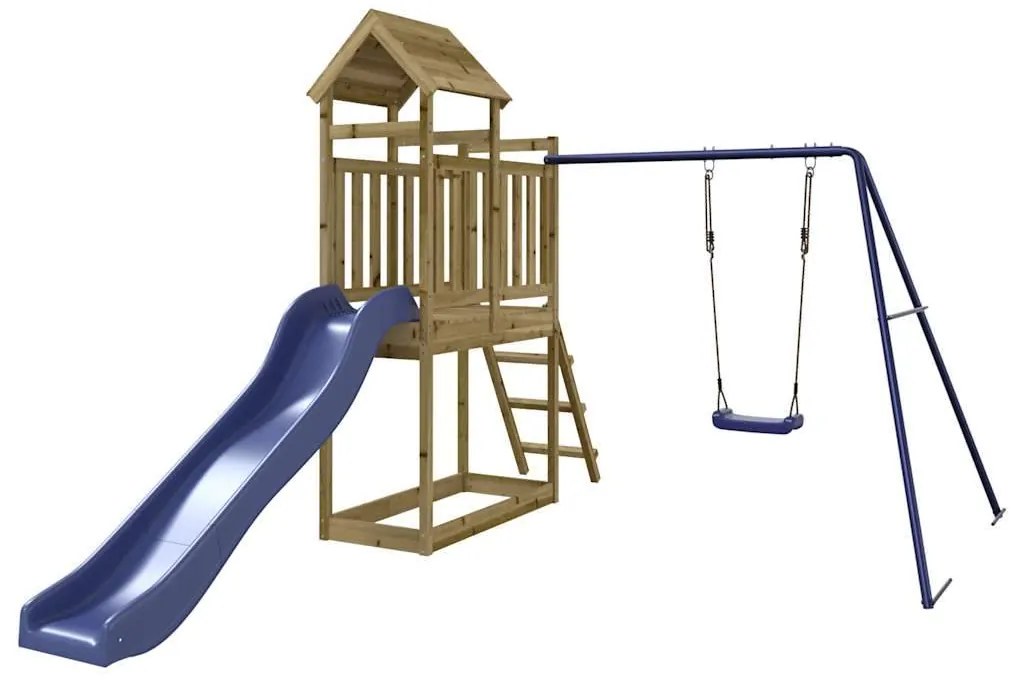 Vonkajšia súprava na hranie impregnovaná borovica