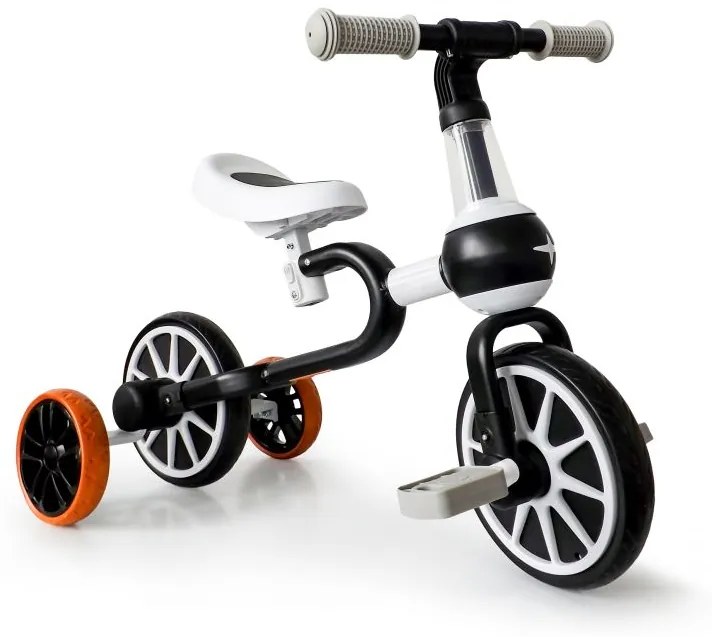 Detský bicykel, odrážadlo v čiernej farbe Ecotoys 4v1