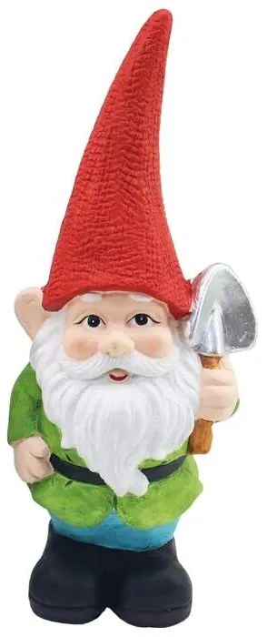 Záhradný trpaslík keramický 28cm červený