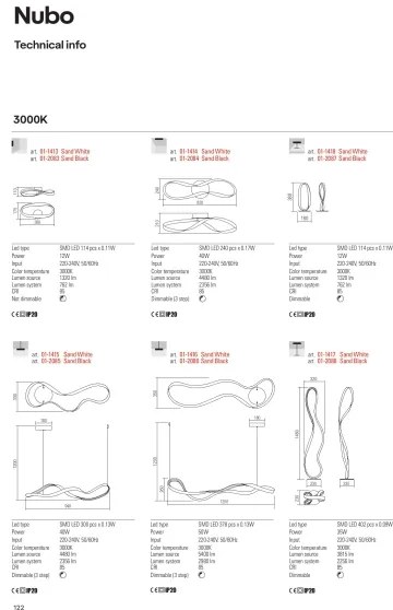 Redo 01-1417 - LED Stmievateľná stojacia lampa NUBO 1xLED/35W/230V