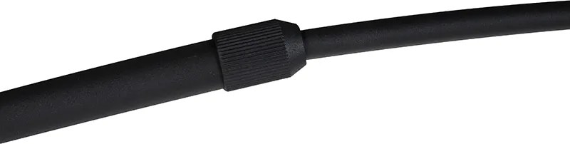 Oblúková lampa čierna zamatová tienidlo zelená so zlatom 50 cm - XXL