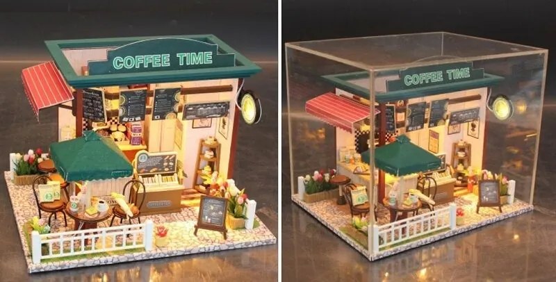 Dvedeti miniatúra domčeka Čas na kávičku