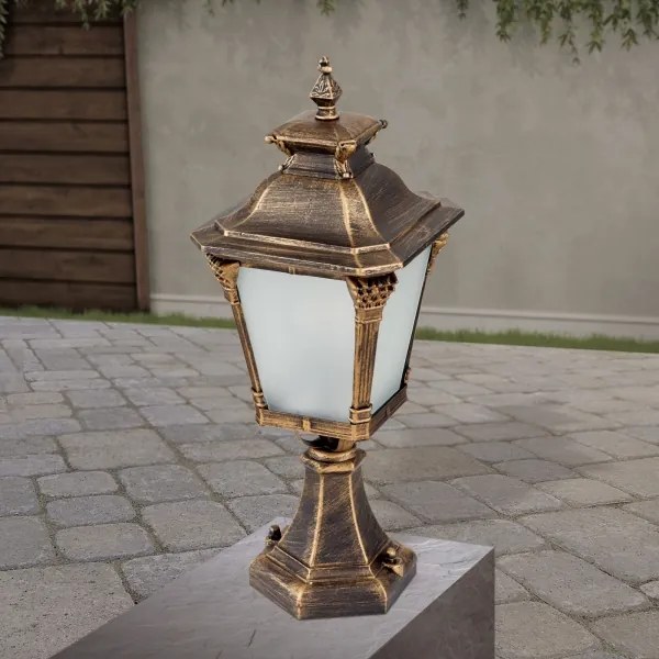Orion - Vonkajšia lampa AIKO 1xE27/60W/230V 59 cm IP23 bronz/patina