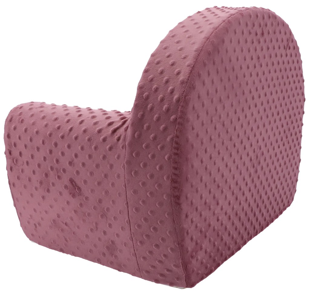 Detské kresielko MINKY - tmavo ružové