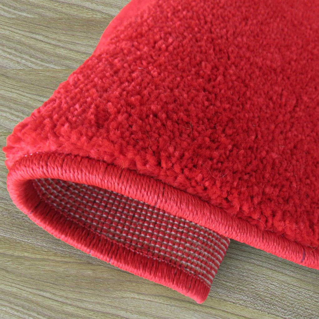 DY Okrúhly červený koberec Portofino Rozmer: 80 cm