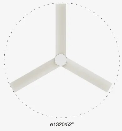 FARO 34297-1TW- LED Stmiev. ventilátor RUDDER L LED/20W/230V 2700/4000/6500K + DO