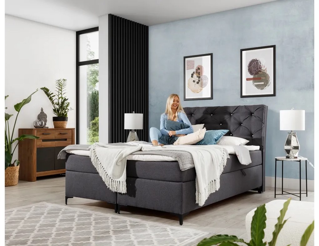 Boxspring posteľ Berylio 180x200