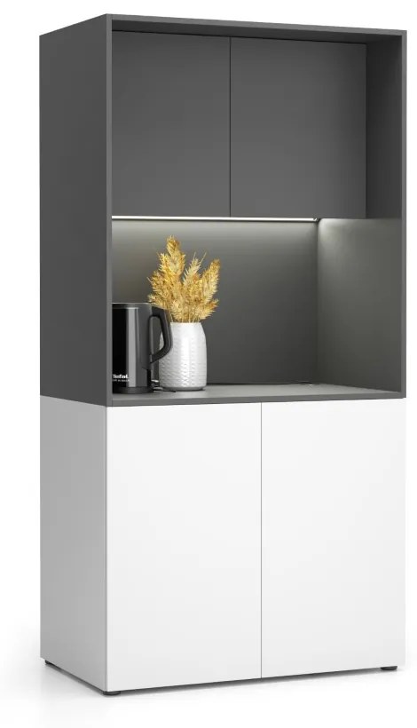 Kuchynka NIKA bez vybavenia 1000 x 600 x 2000 mm, grafitová