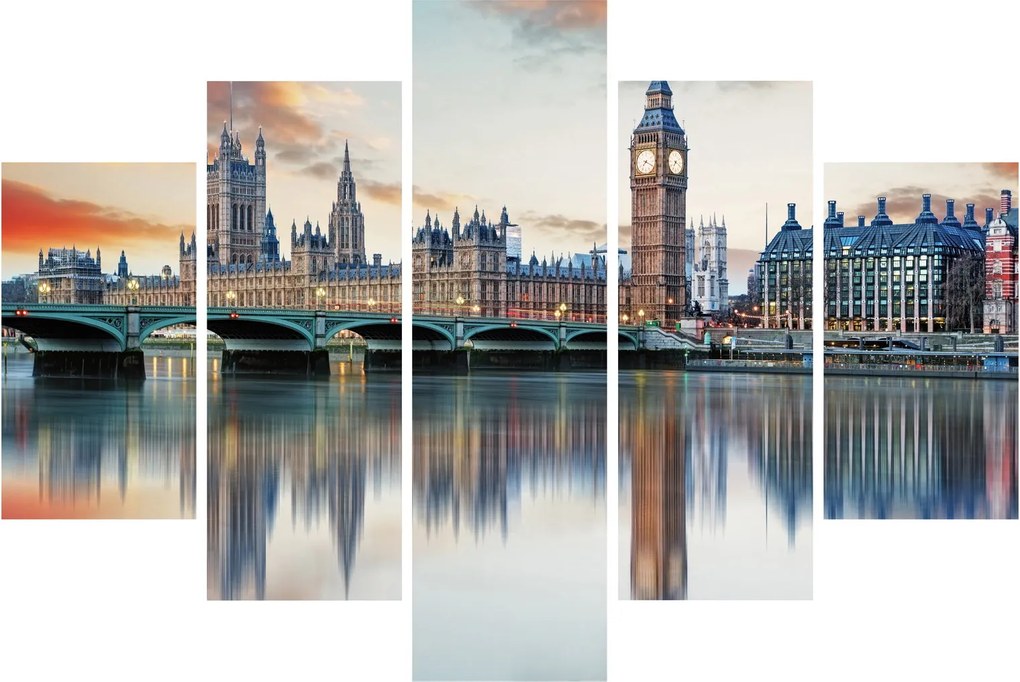 Obraz - Londýnske Houses of Parliament (150x105 cm)