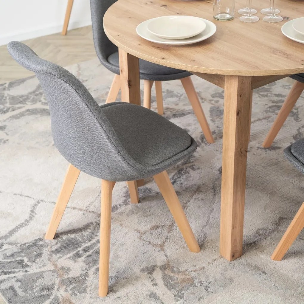 PROXIMA.store - Čalúnená jedálenska stolička NEVEL FARBA: čierna