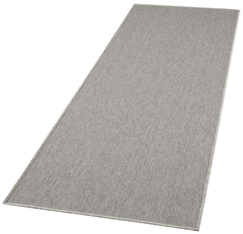 BT Carpet - Hanse Home koberce Behúň Nature 103533 Silver Grey – na von aj na doma - 80x250 cm