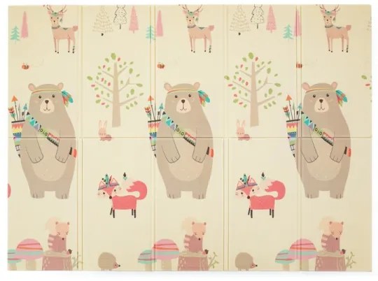 PETITE&MARS - Skladacia podložka na hranie CAMPY ELEPHANT&FOX