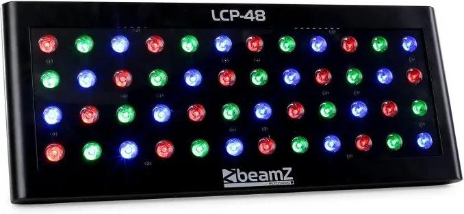 Beamz LCP-48, LED farebný panel, 48 x 1 W RGW, DMX