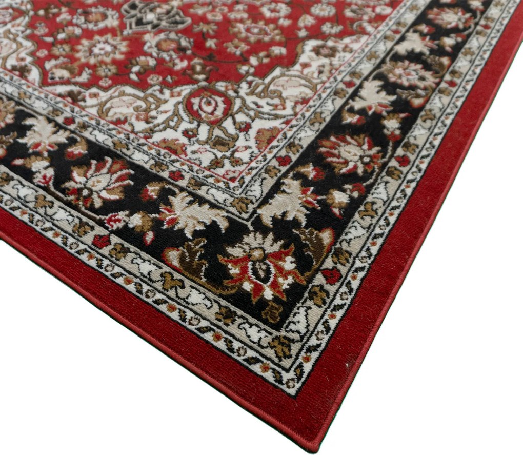 Koberec Lotus 9306 RED – červený vzorovaný obdĺžnik Rozmer: 50x80 cm