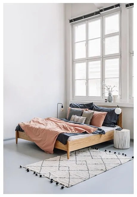 Dvojlôžková posteľ Woodman Farsta Herringbone, 140 × 200 cm