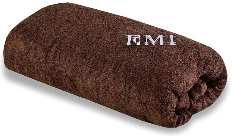 Plachta posteľná hnedá froté EMI, Plachta 180x200