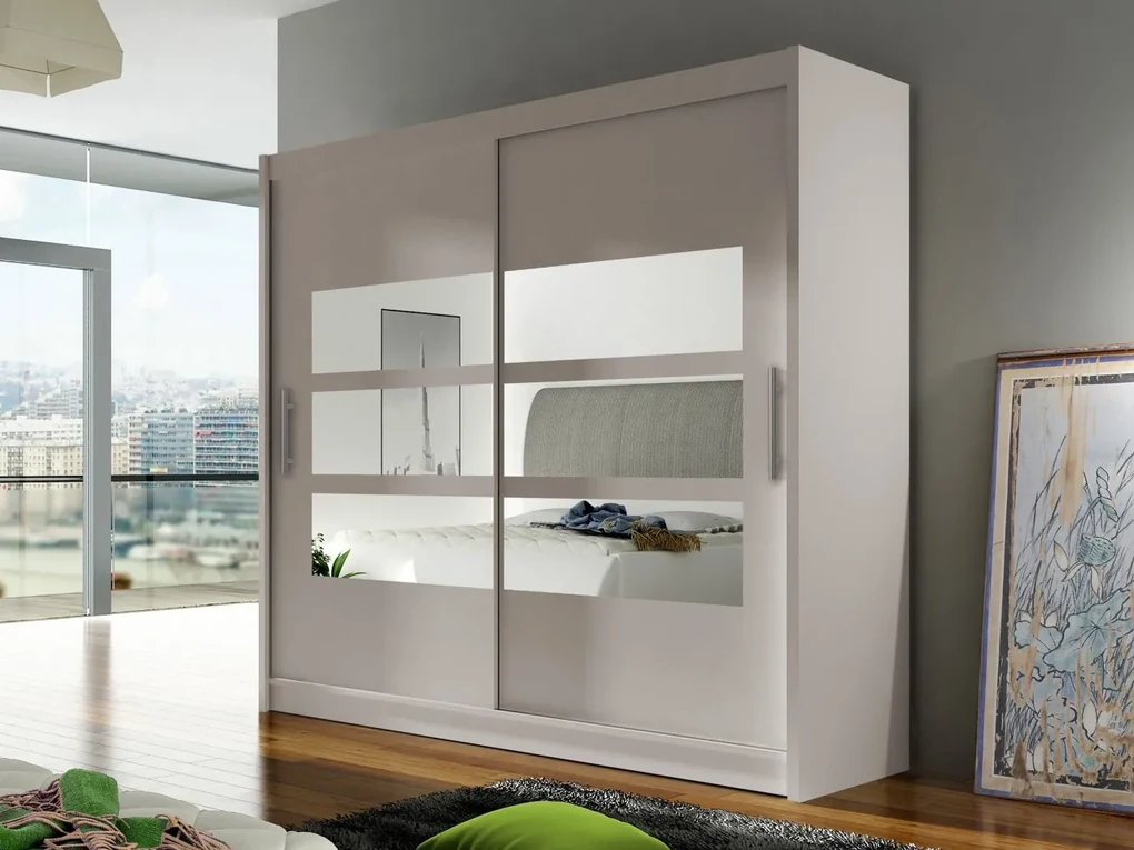 Skriňa London III 180, Farby: sonoma, Osvetlenie: bez osvetlenia