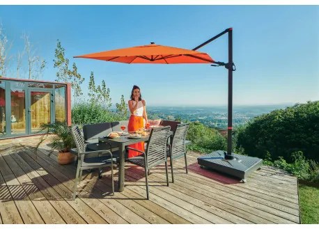 Doppler myZone 220 x 300 cm LED - záhradný naklápací bočný slnečník - 2. akosť (S274)