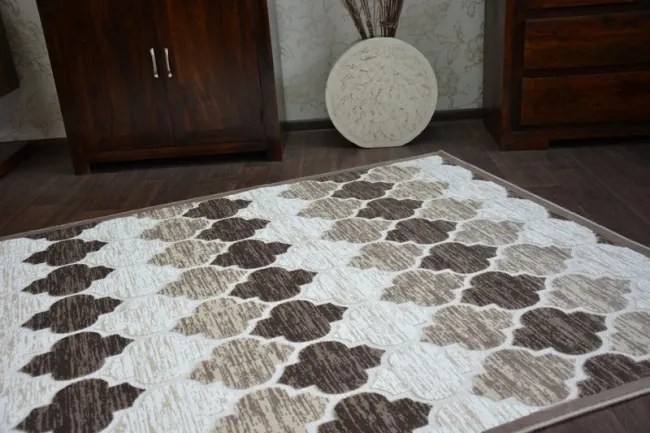 Koberec YAZZ 3766 D.Beige/Brown Trellis