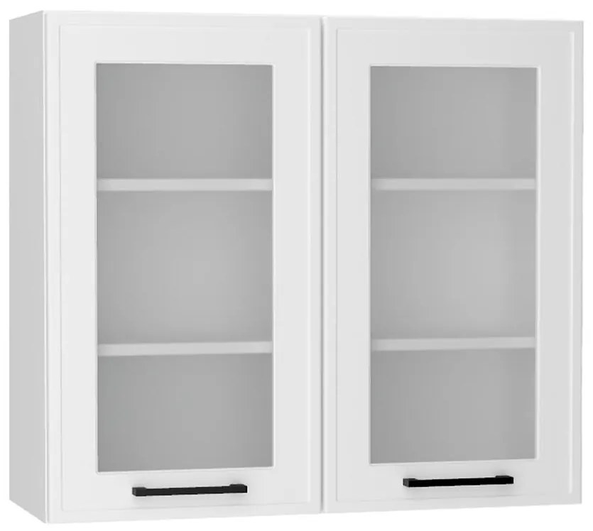 Kuchynské skrinka Emily Ws80 biely hrášok mat