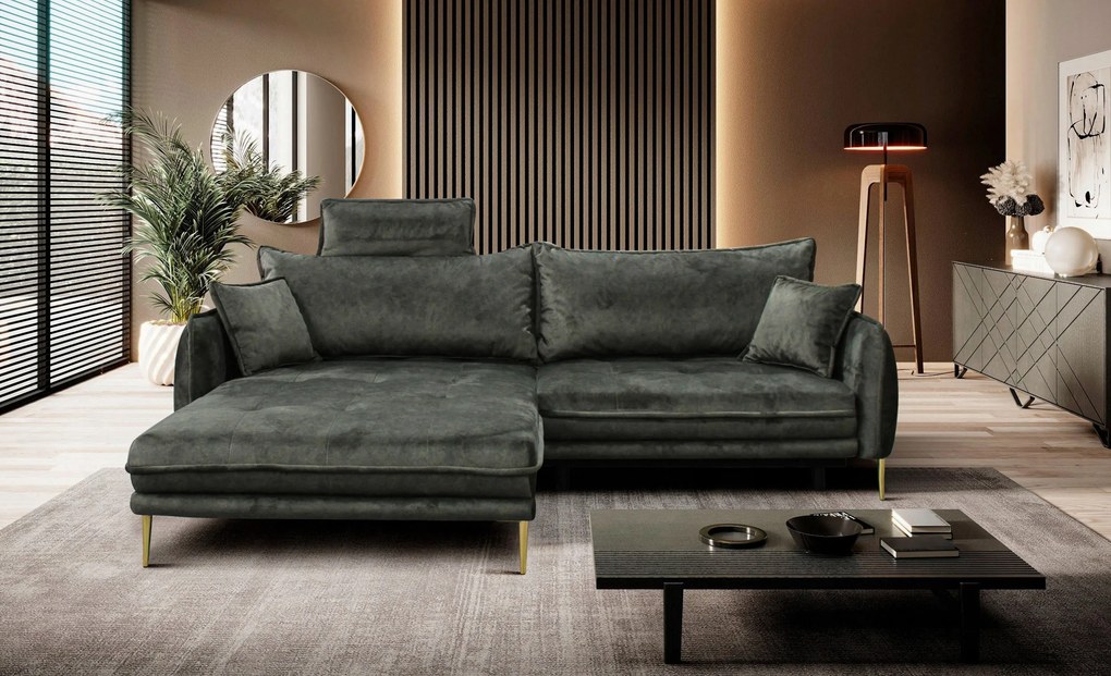 XXXLutz ROHOVÁ SEDAČKA, textil, zelená MID.YOU - Sedačky - 001574006208