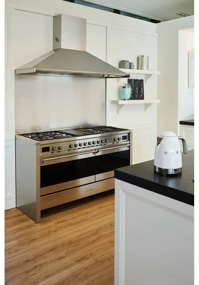 Biela rýchlovarná kanvica z nehrdzavejúcej ocele 1,7 l Retro Style – SMEG