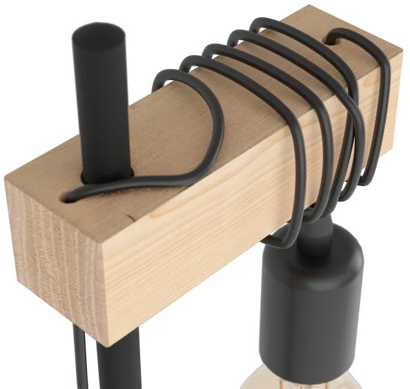 Eglo 43515 - Stolná lampa TOWNSHEND 1xE27/10W/230V