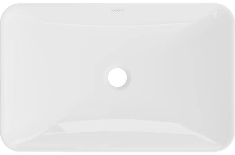 Mexen Avila, umývadlo na dosku 58 x 37 cm, biela, 21115500
