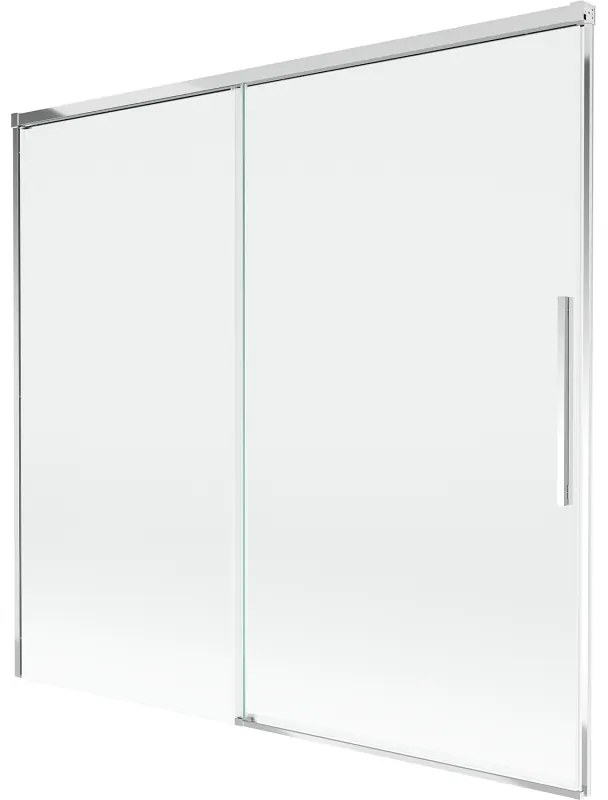Mexen Rox, 2-krídlová posuvná vaňová zástena 170 x 150 cm, 8mm číre sklo, chrómový profil, 8C9-170-001-01-00