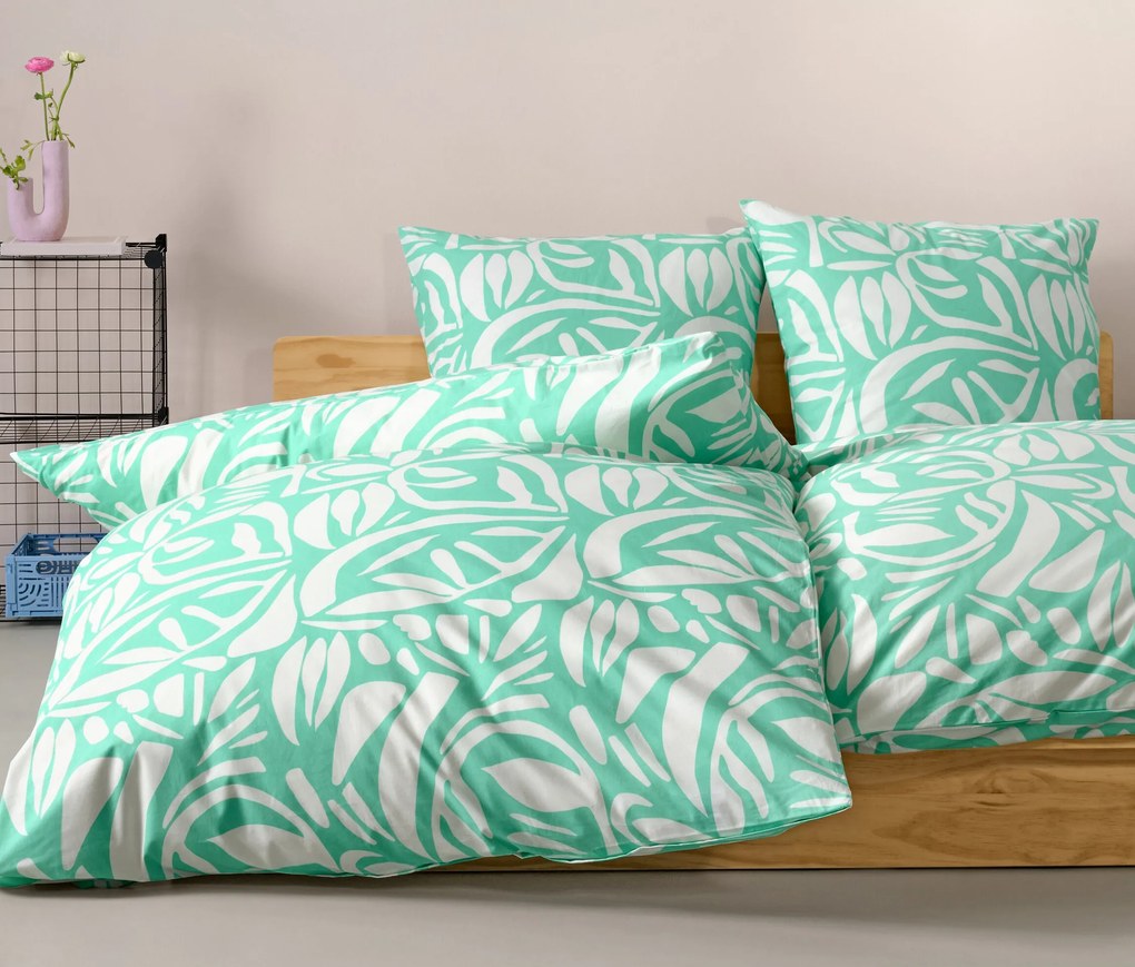 Posteľná bielizeň renforcé, zelená, štandardná veľkosť