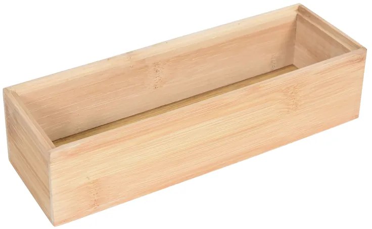 BISK Erga Laos, bambusový kontajner na kozmetiku 23x7,5x6cm, prírodná hnedá, ERG-08127