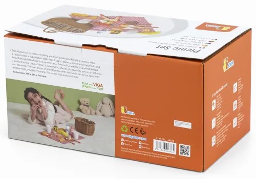 Pikniková sada s košíkom Viga 44676