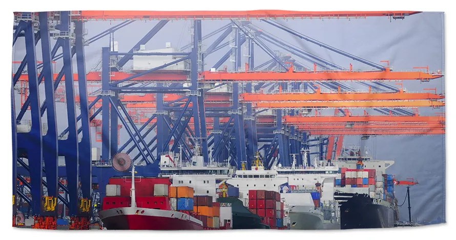 Sablio Uterák Lode v prístave - 70x140 cm