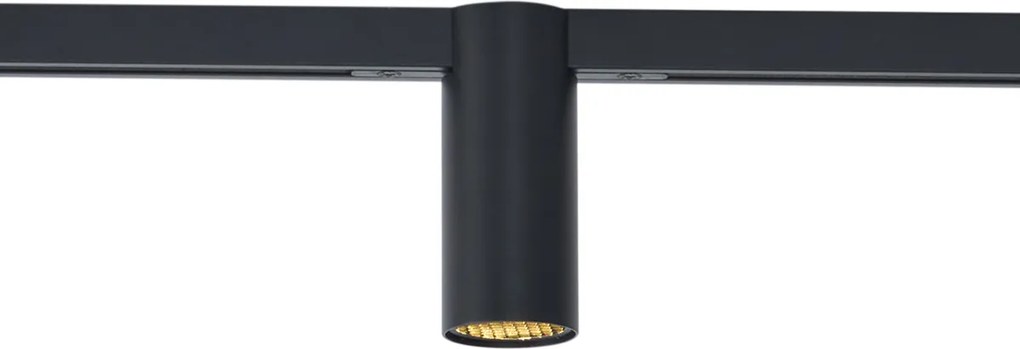 Moderný reflektor čierny pre koľajnicový systém 1-fázový GU10 35mm - Slimline Nubee Honey