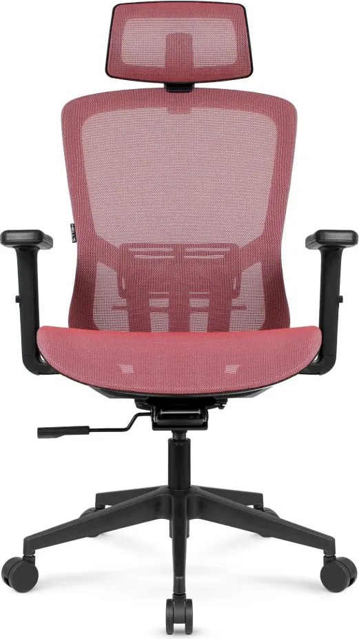 Ergonomická kancelárska stolička HC-1045 so sieťovaným operadlom - ružová