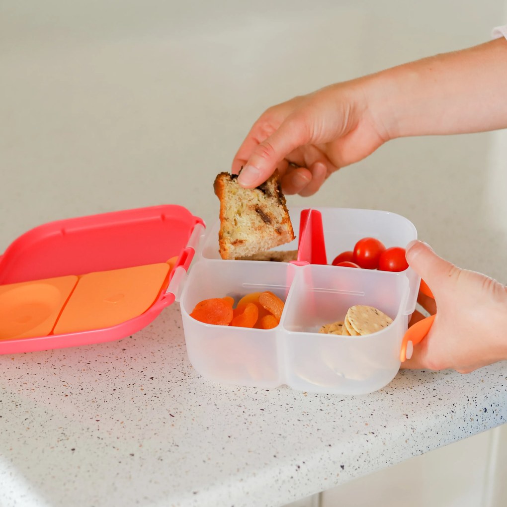 Desiatový box stredný - ružový/oranžový