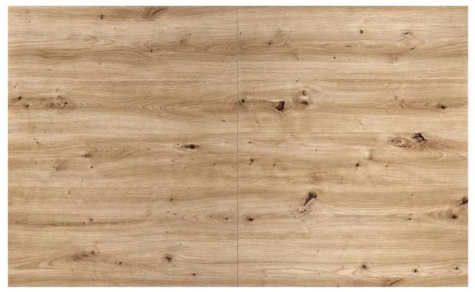 Jedálenský stôl Lamello 160 cm, dub artisan / čierna