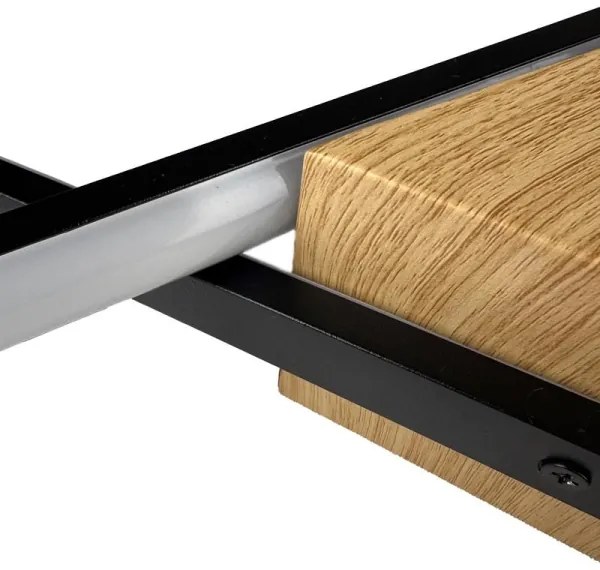 LED Stmievateľné stropné svietidlo LED/75W/230V 3000-6500K hnedá/čierna + DO