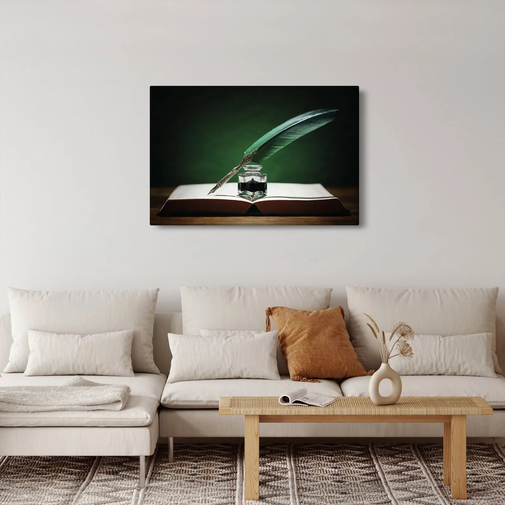 Obraz písacieho pera (90x60 cm)