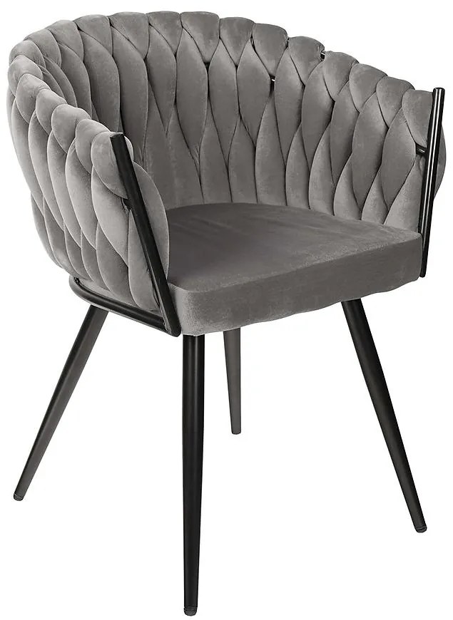 Stolička Asti šedá