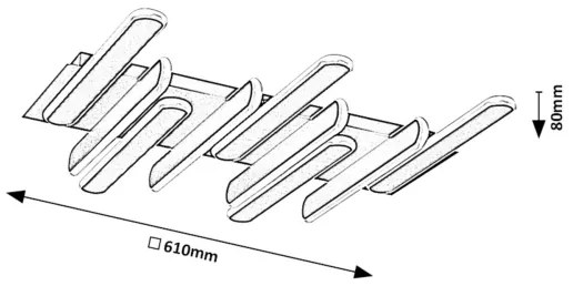 Rabalux 71049 - LED stropné svietidlo SINDRI LED/46W/230V