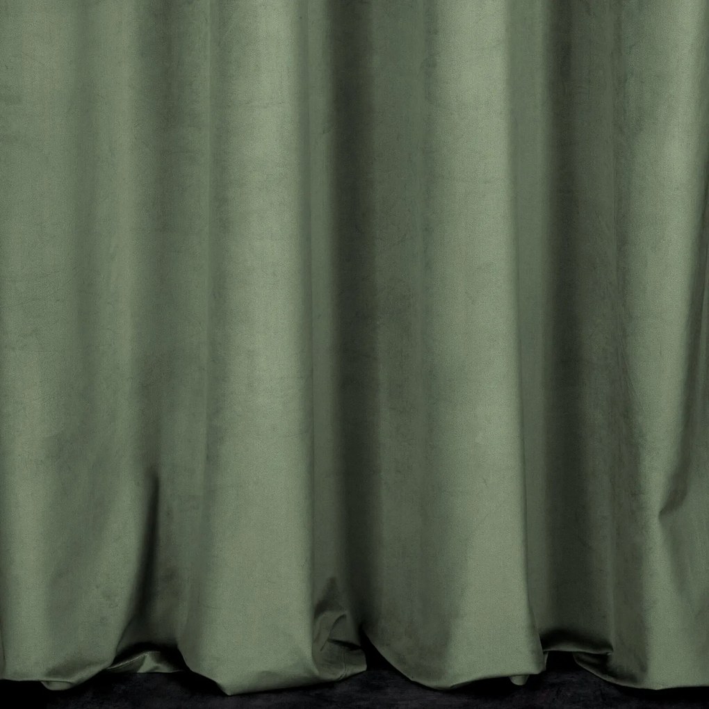 ZATEMŇOVACÍ ZÁVES NA PÁSKE MELANIE 140X270 CM OLIVOVÁ