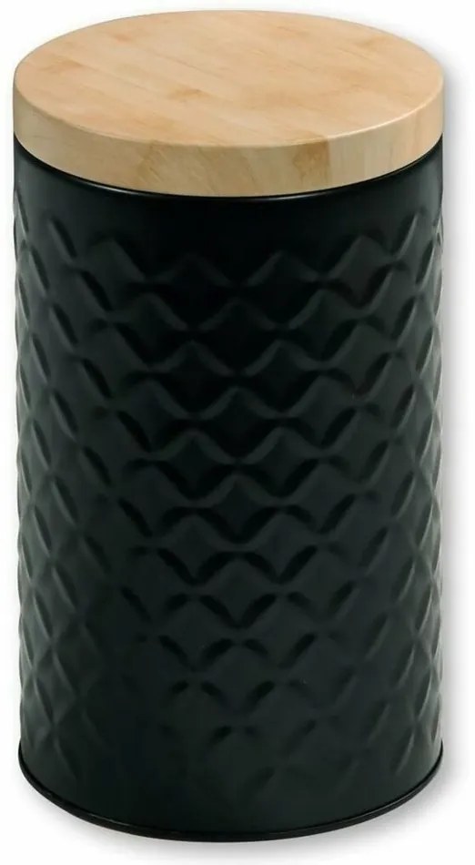 Kesper 38246 Skladovacia dóza kovová, čierna, pr. 11 cm