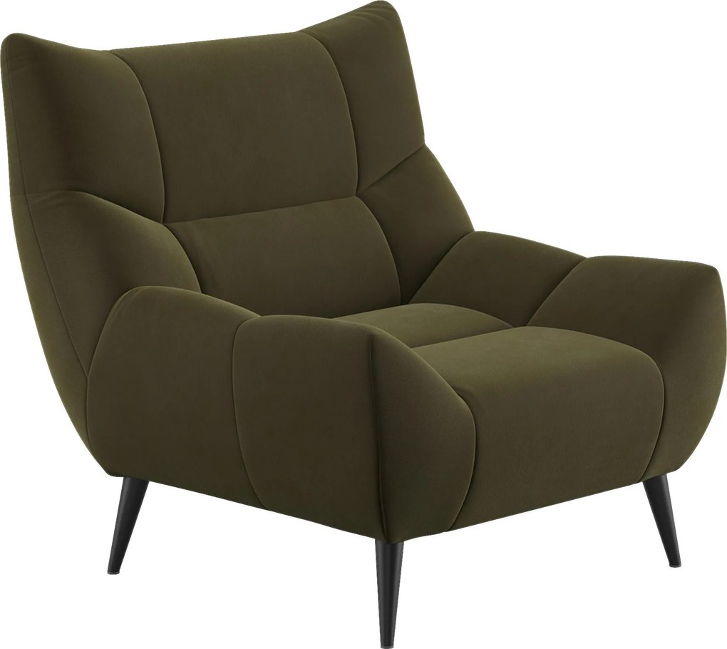 XXXLutz KRESLO, textil, olivovozelená Xora - Kreslá - 002961006507