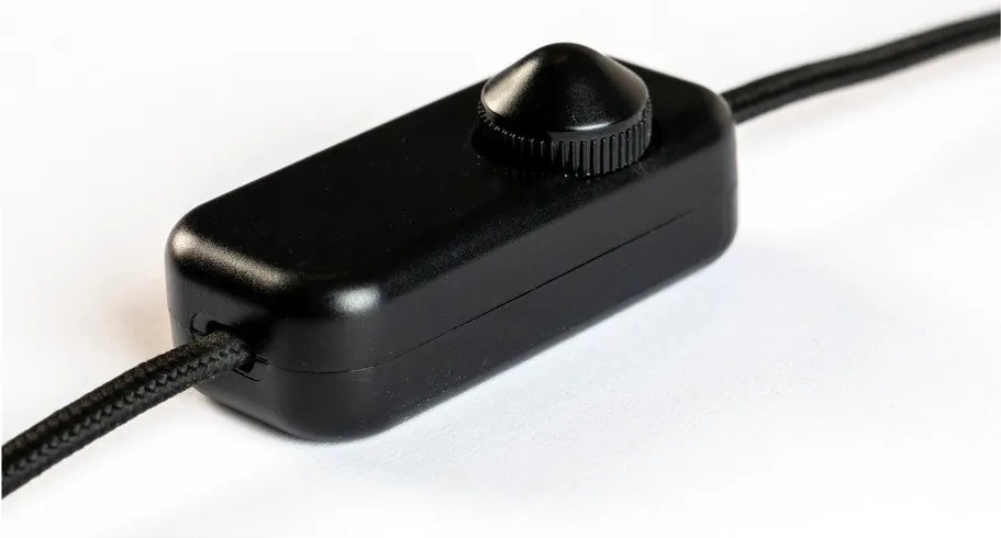 Sivá/v zlatej farbe LED stmievateľná stolová lampa so skleneným tienidlom (výška 42 cm) Float – Zuiver