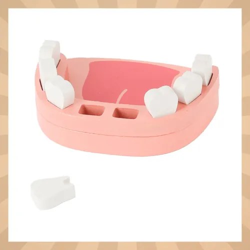 ISO Trade Kruzzel Little Dentist 24-dielna detská zubárska súprava s drevenými nástrojmi v taške 3+