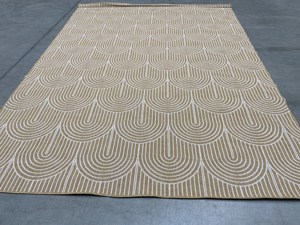 POŠKODENÝ - Kusový koberec Pangli 105849 Ochre - na von aj na doma, 240x330, žltá, chodba / predsieň, Hanse Home