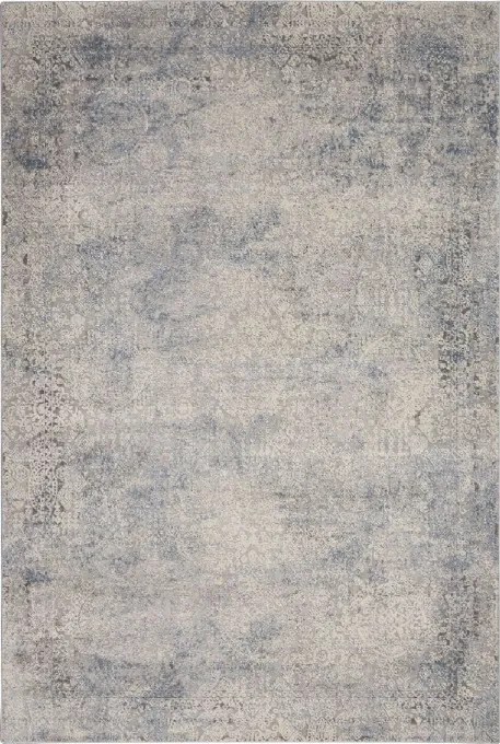 Koberec RUSTIC TEXTURES 9 IVORY/L. modrý