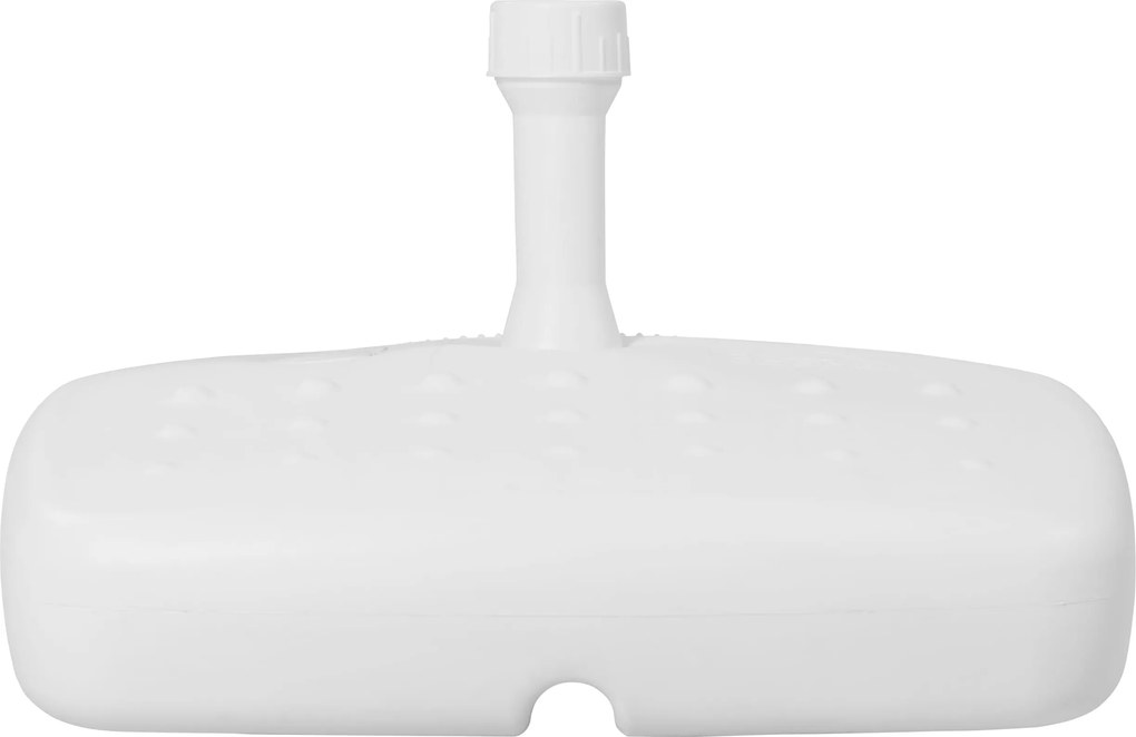 Derby Stojan pre balkónové slnečníky 17 l - biely plast